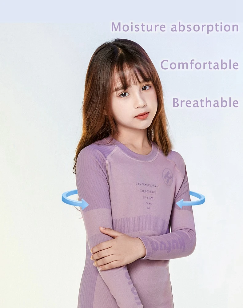 Kufun Ski Underwear Quick Drying Winter Sports Men Girl Boy Snowboard Thermal Children Kids Woman Fitness Running Adults Inner
