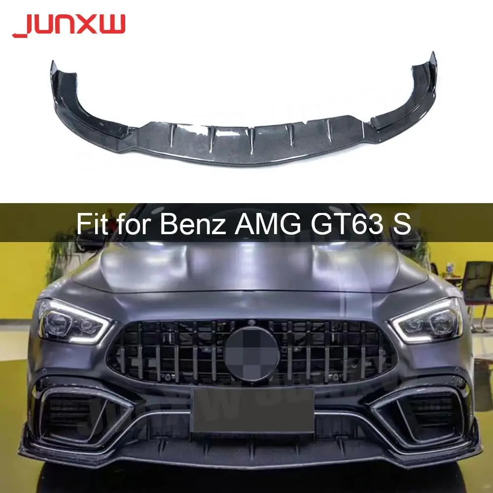 

Dry Carbon Fiber Car Front Bumper Lip Spoiler For Benz AMG GT63 GT63S 4 Door 2019-2023 Front Bumper Guard