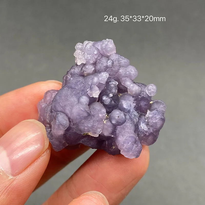 100% Natural Indonesian Purple Prehnite Raw Stone Mineral Specimen Healing Crystal Gemstone Collection