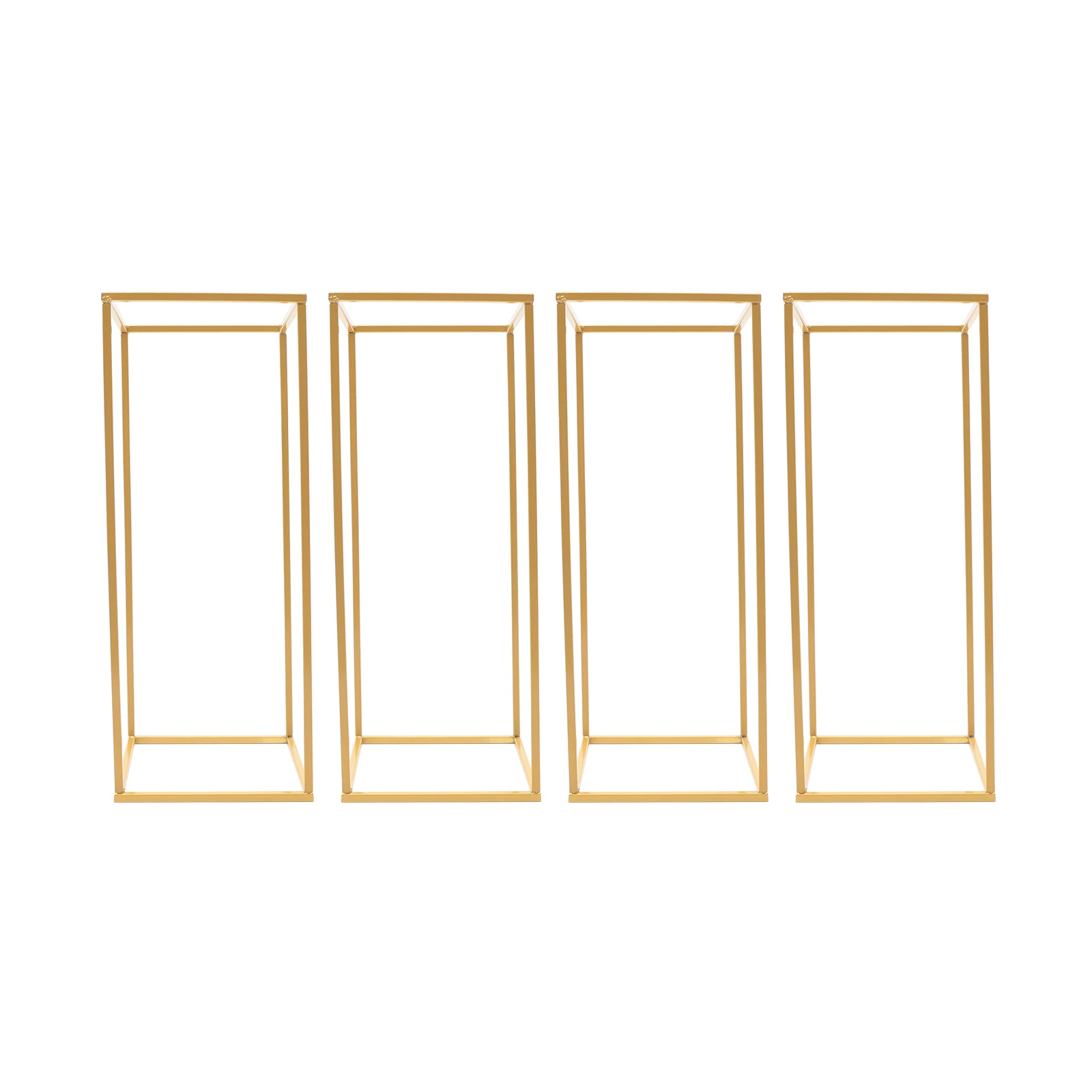 4pcs Metal Column Flower Stand Floor-standing Party Wedding Decor Rack Holder