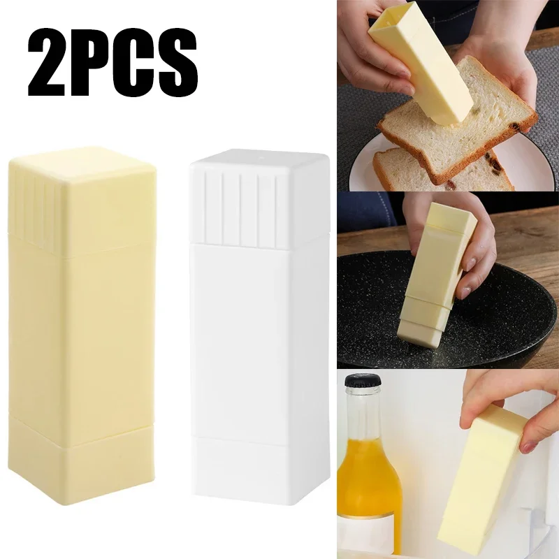 Butter Spreader 2 PCS Rotary Butter Spreader Upright Cheese Dispenser Holders Sticks Plastic Kitchen Baking Tools