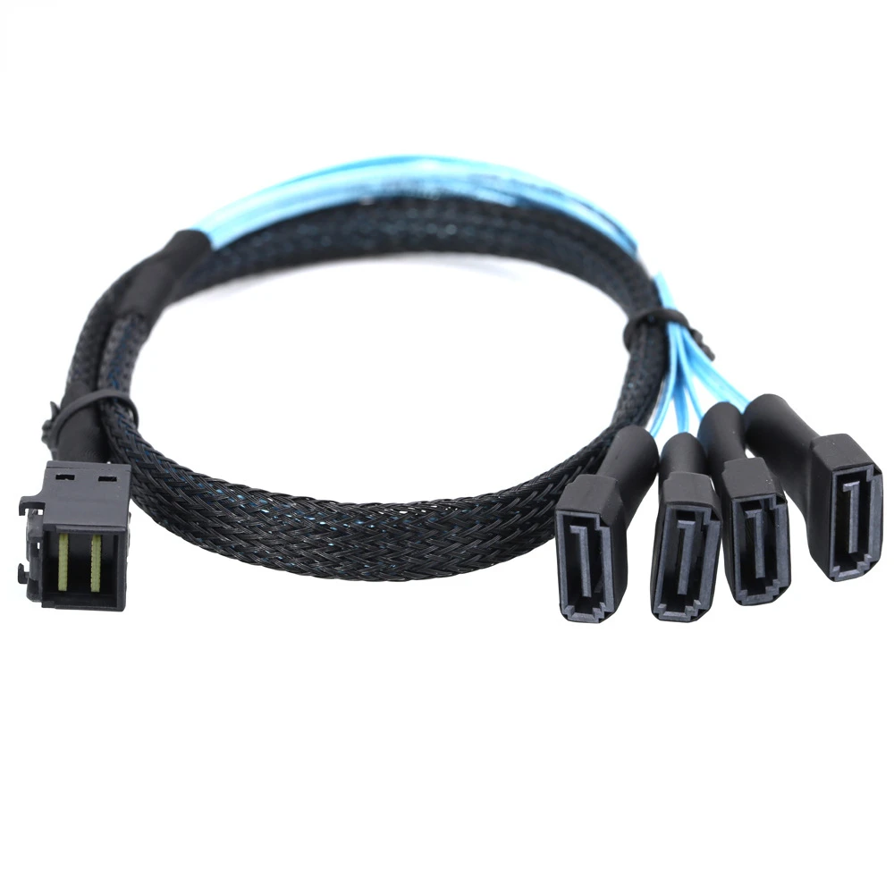 

Надежный мини-Кабель SAS HD SFF-8643 to 4 SATA 7Pin для передачи данных