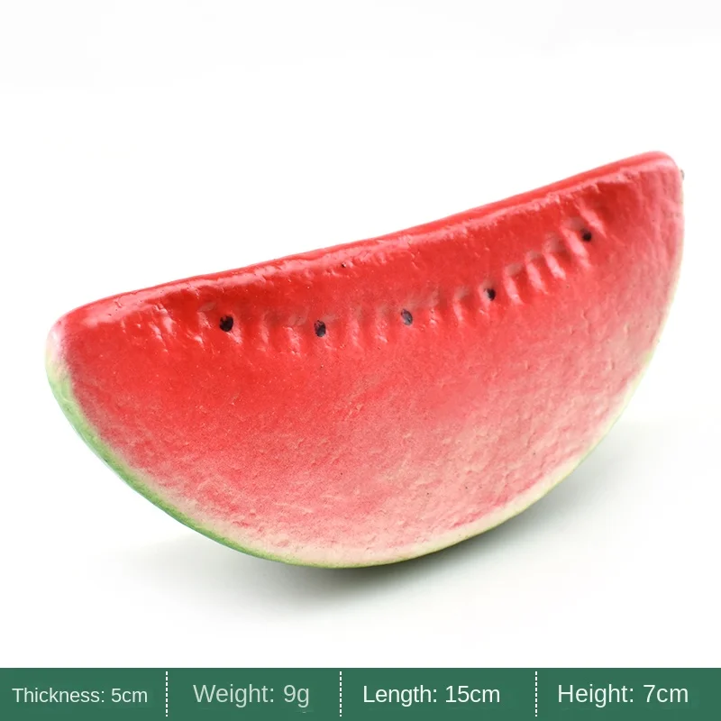 Plastic Simulation Watermelon Artificial Creative Fake Fruit Decor Craft Food Photography Props Children Early Education Gifts
