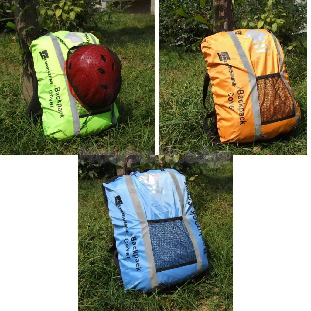 25-40L Backpack Rucksack Bag Dust Rain Cover w/ Helmet Mesh Climbing Accessories