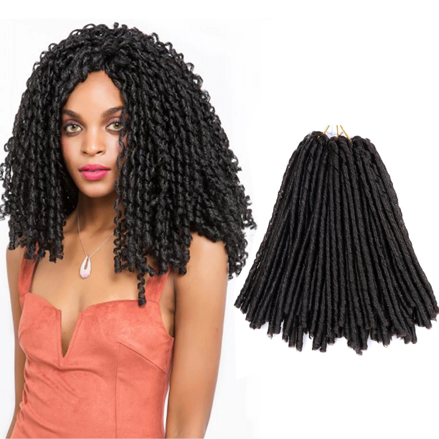 Amir Soft Locs Intrecciare I Capelli All'Uncinetto Dreadlocks Sintetici Trecce Morbide Per Capelli Twist