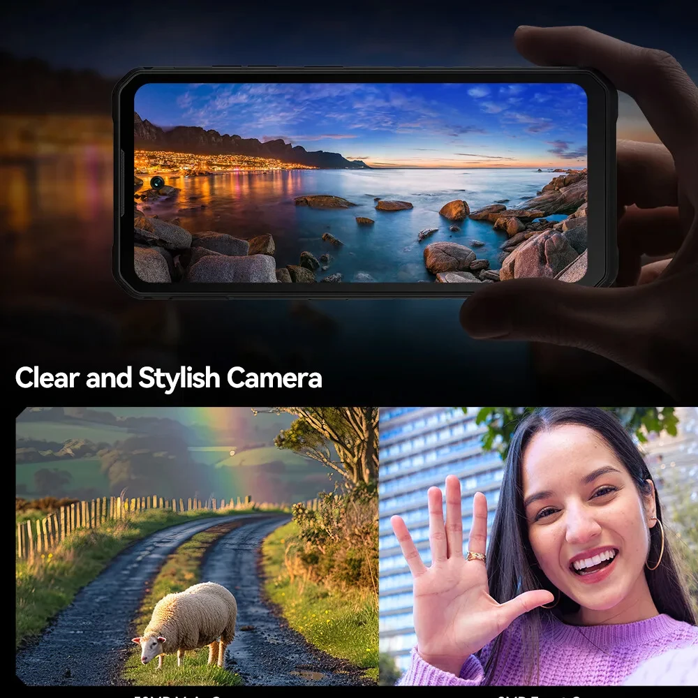IIIF150 B3C Ultra-Thin Rugged Machine Dual Display 4GB RAM+256GB ROM 50MP Camera 10800mAh 6.6 Inch 90Hz Cellphone Android 14