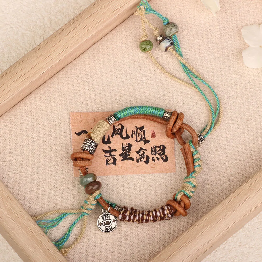 Handcrafted Protection And Blessing Bracelet, Traditional Asian Culture With Healing Energy