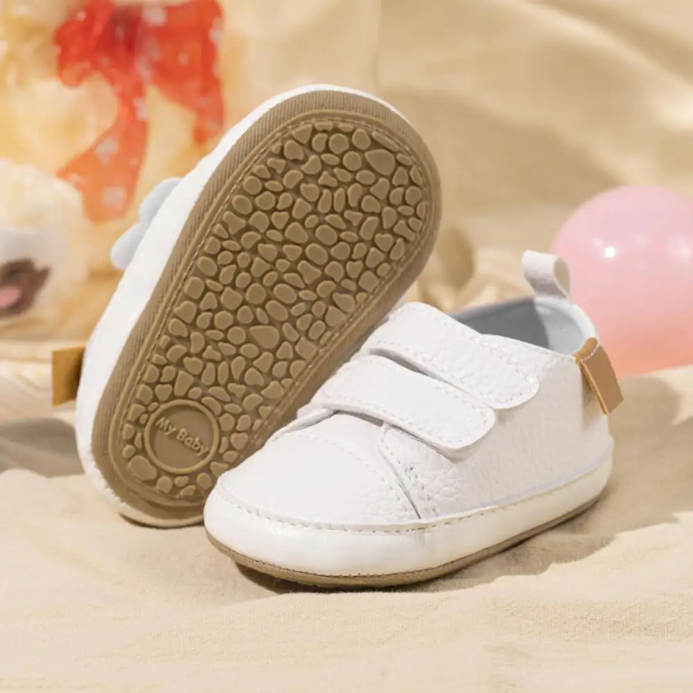 Baby Casual Shoes Vintage Leather Classic Color Matching First Walker Shoes Rubber Sole Soft Non-slip Toddler Crib Shoe baby shoes