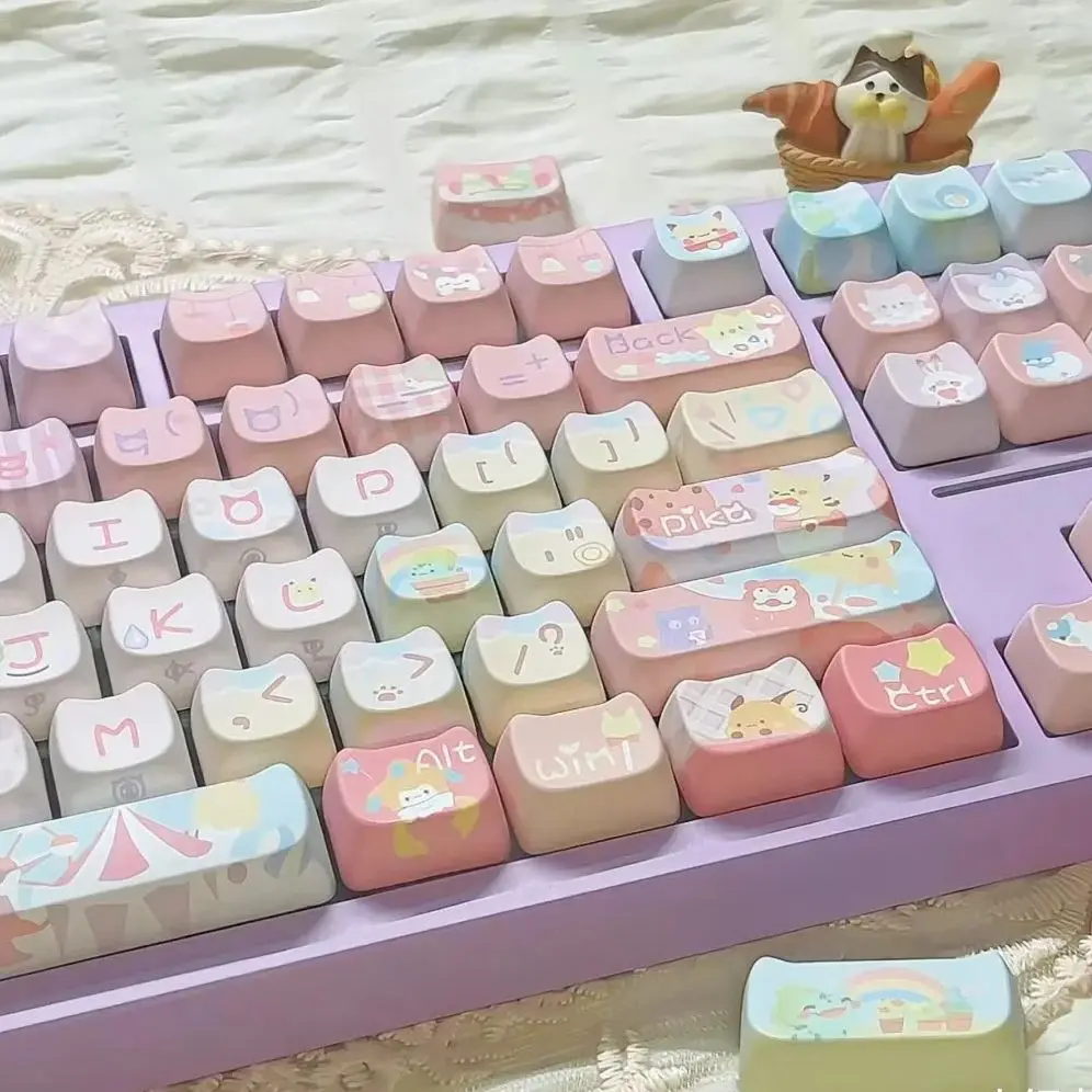 teclado mecânico, sublimação térmica quadrada, presente para