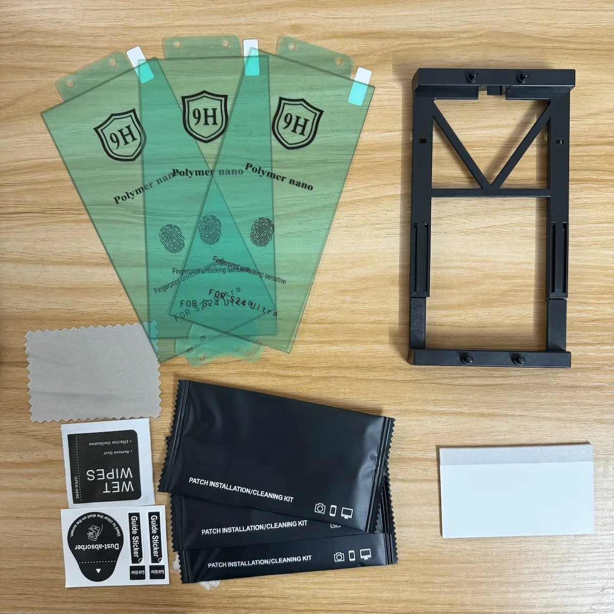 Premium Screen Protector Kit (3-Pack) for Smartphones - Flexible Film, Not Tempered Glass