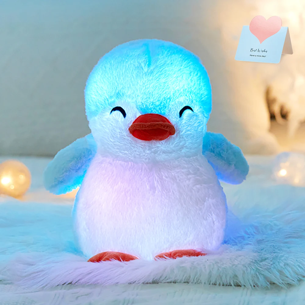 Plush Toy 30cm Musical Light-up Penguin