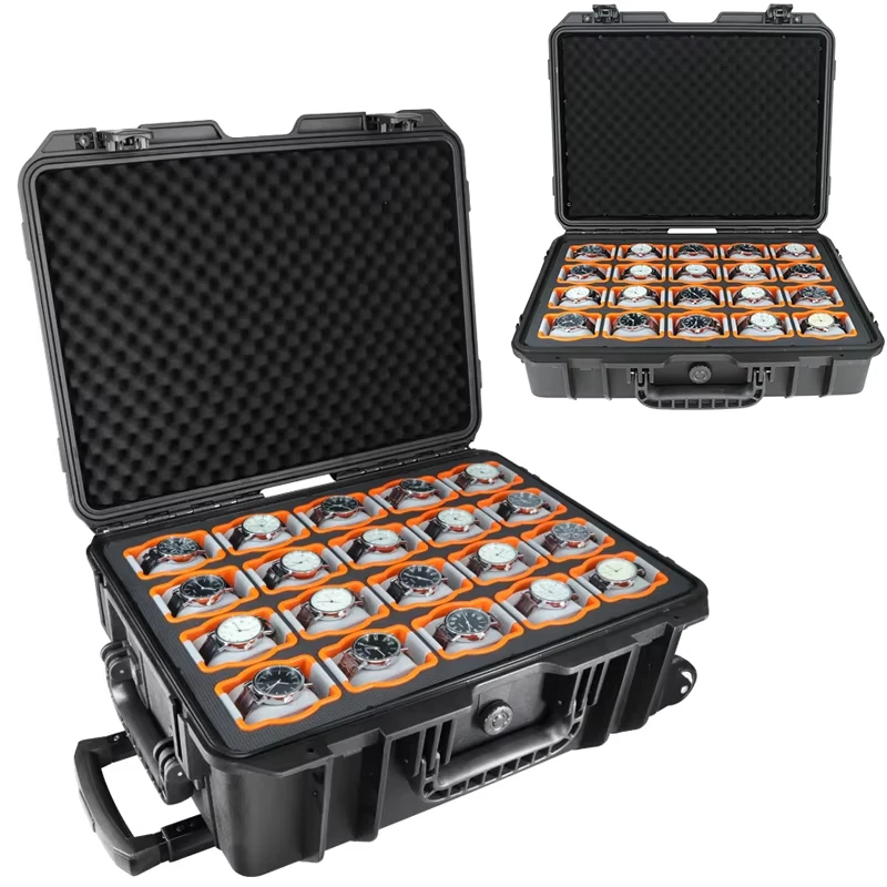 Waterproof Watch Storage Box for Men with Secure Anti-Drop Design, Portable Jewelry Dis... - SKU WSB01521 - UGI Packaging