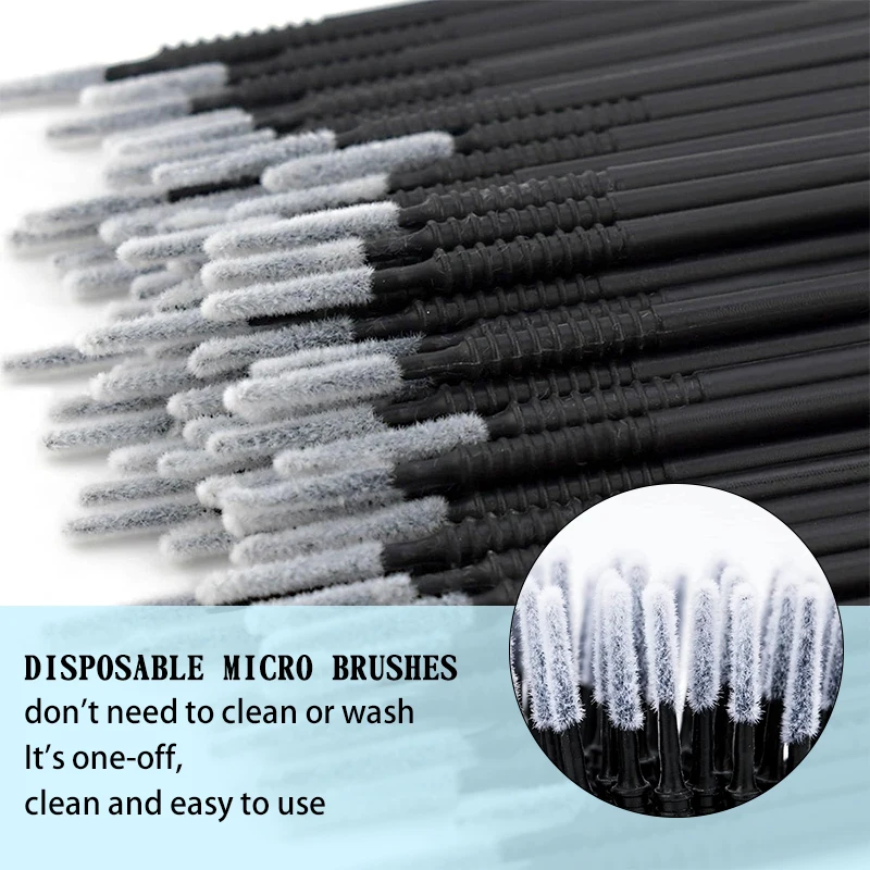 100pcs Removing Swab Micro Brush Makeup Brushes Eyelash Extension Supplies Lashes Accessories Makeup Tools