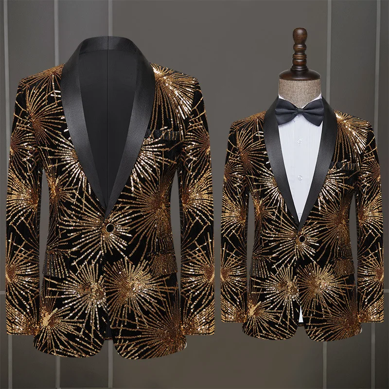 

Prom Suits for Men Sequins Summer Wedding Host Clothing Gorgeous Party Dress Business Large Size Graduation Dresses 2024 New