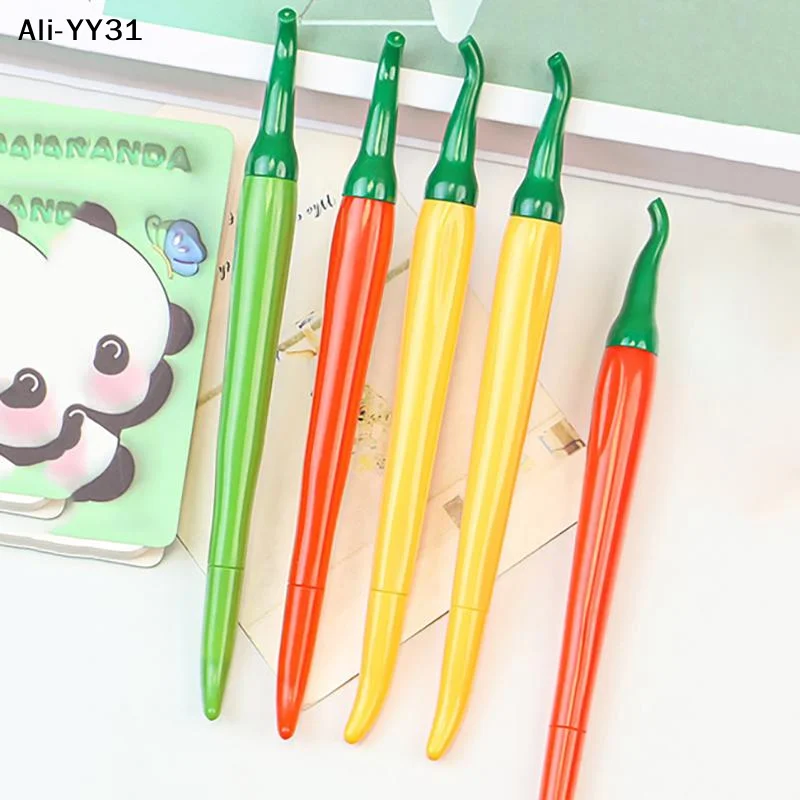【ZYAH】5Pcs 귀여운 시뮬레이션 카옌 시리즈 젤 펜 사무실 학교 문구 어린이를위한 쓰기 펜 크리 에이 티브 서명 펜