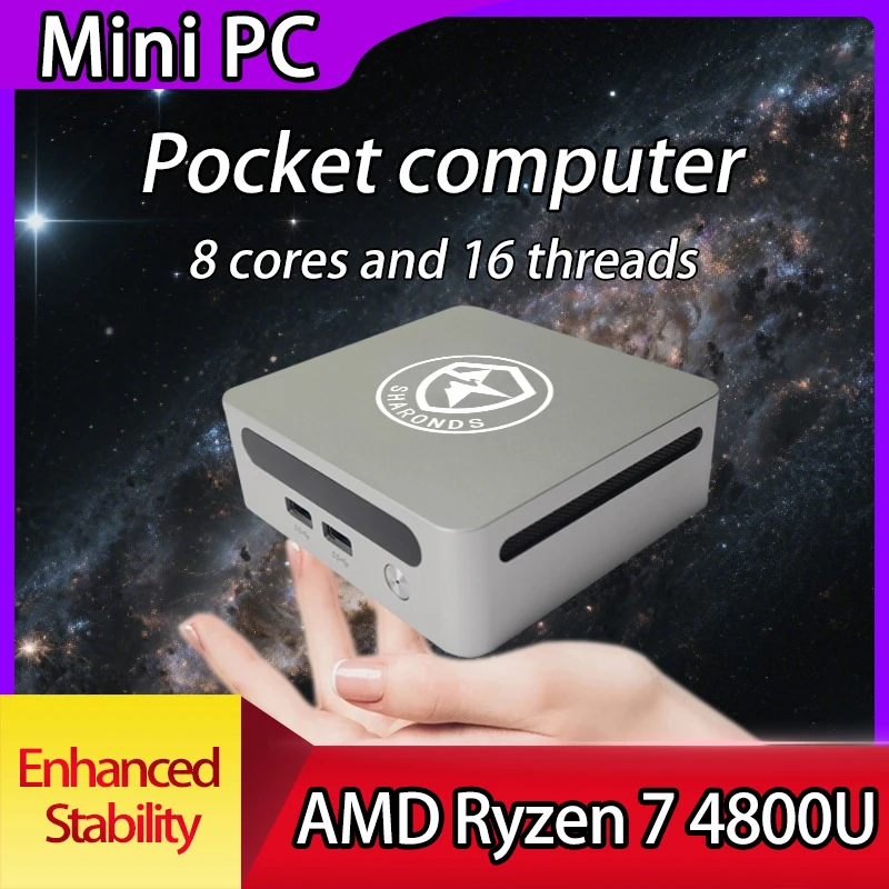 Amd Ryzen 4800u Barebone ASRock 4X4 BOX-4800U Barebones Mini PC