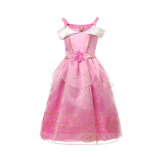 thumbnail image 1 of Disfraz de princesa para niña, vestido de fiesta de carnaval, Rapunzel, Cenicienta, Elsa, Bella, ropa de cumpleaños, 1 of 5