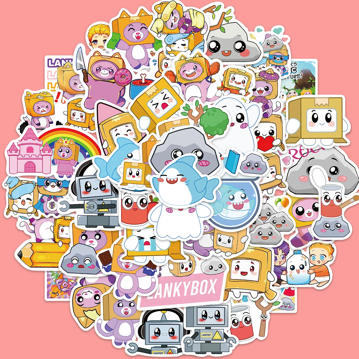 10/50pcs Lanky Box Cartoon Cute Stickers Packs Book Skateboard Luggage Guitar Gifts Car Kids Toys Laptop Stickers Graffiti the river cafe look book recipes for kids of all ages