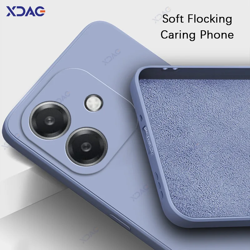 Luxury Dual Liner Protective Case - Full Shockproof Square Liquid Silicone Phone Cover