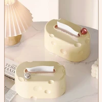 Cheese Non Perforated Multifunctional Wall Mounted Waterproof Toilet Paper Holder Household Coffee Table Paper Drawer Box 1