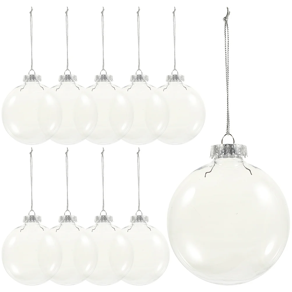 

Christmas Ball Ornaments Clear Flat Ball Ornaments Christmas Tree Baubles