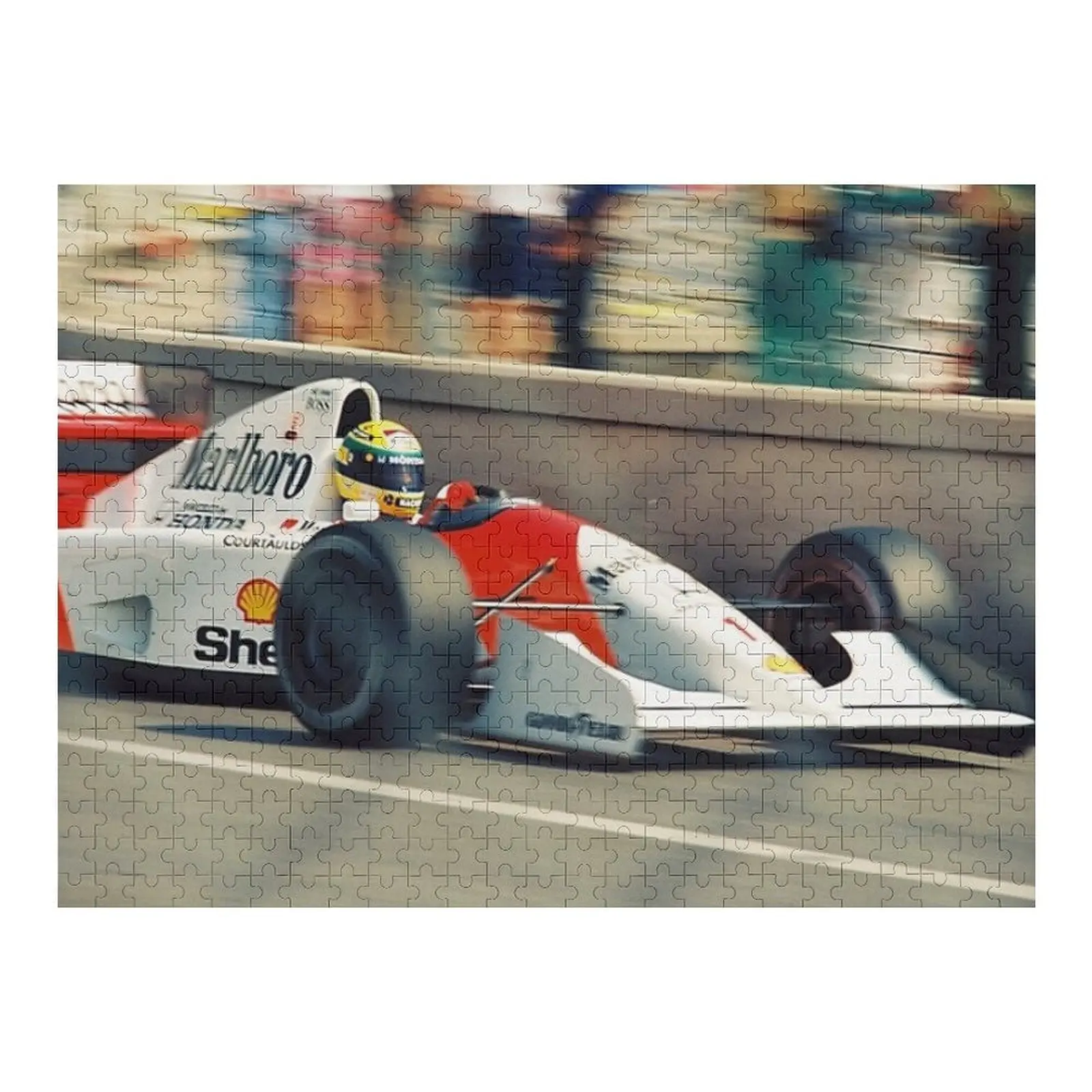 

Ayrton Senna Monaco GP poster Jigsaw Puzzle Personalized Gift Married Game Children Photo Personalized Gifts Wooden Name Puzzle