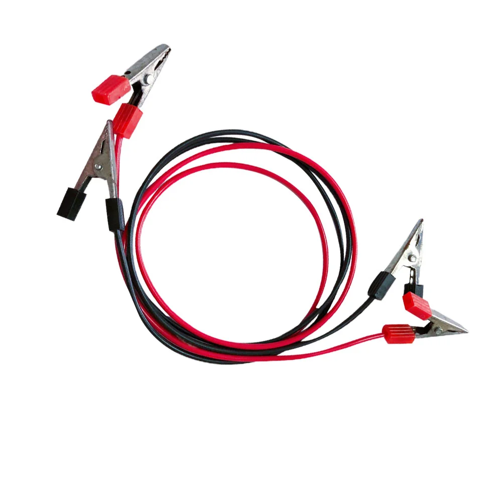 

2 Pcs Cable Dual Ended Test Lead Connection Line Crocodile Clips Wire Clips Jumper Copper Student