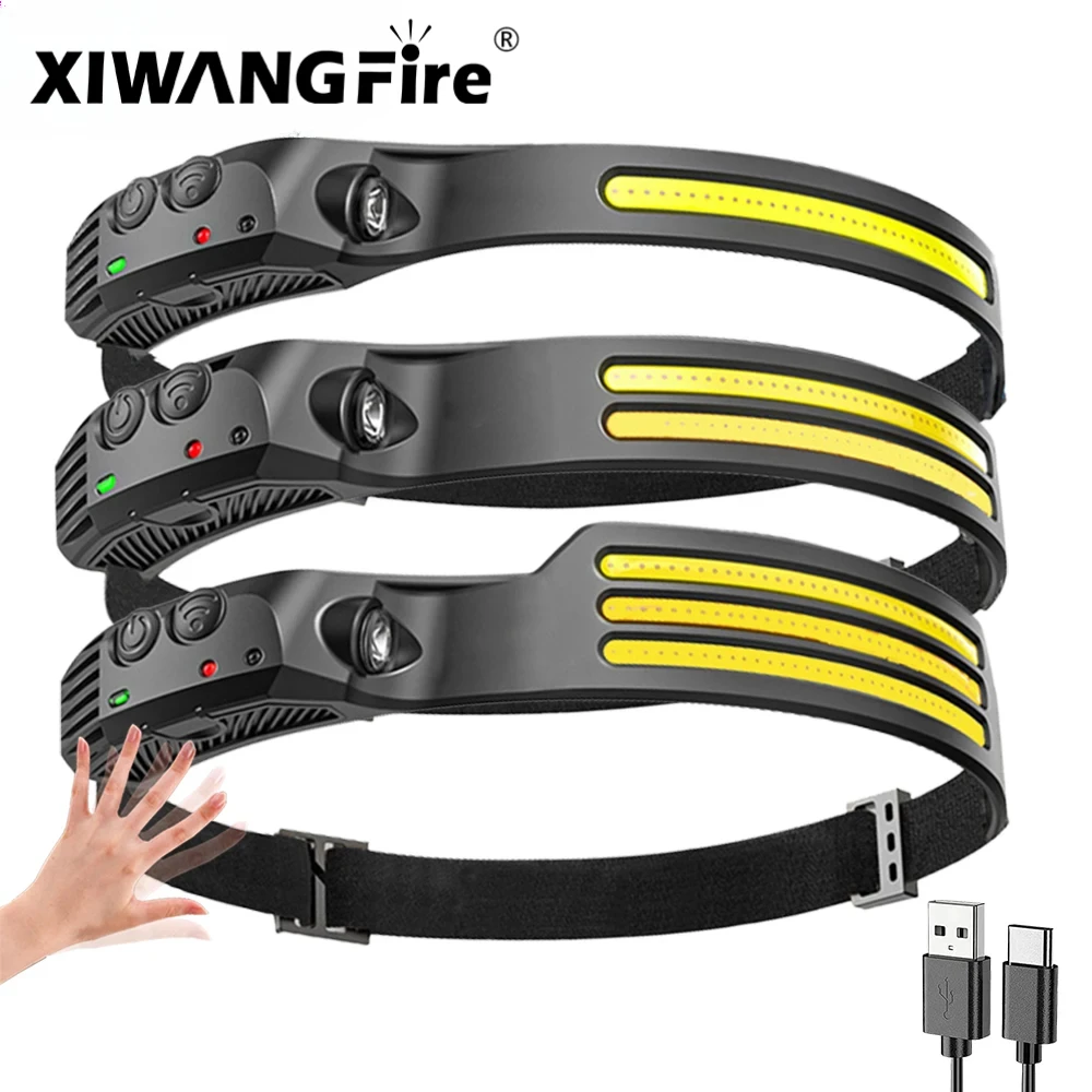 Rechargeable COB Headlamp for Outdoor Work 1PC