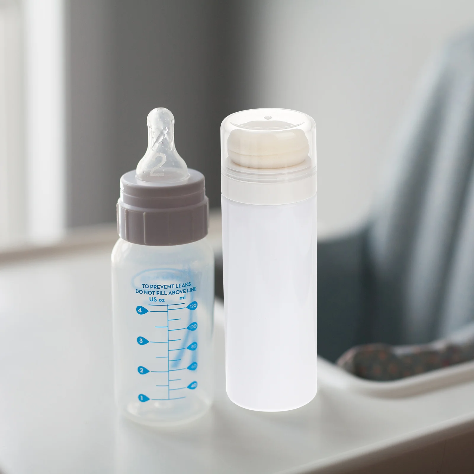 Compact Loose Powder Case Puff Bottle Talcum Storage Container Empty Holder Makeup Clear Toiletry Bag 3
