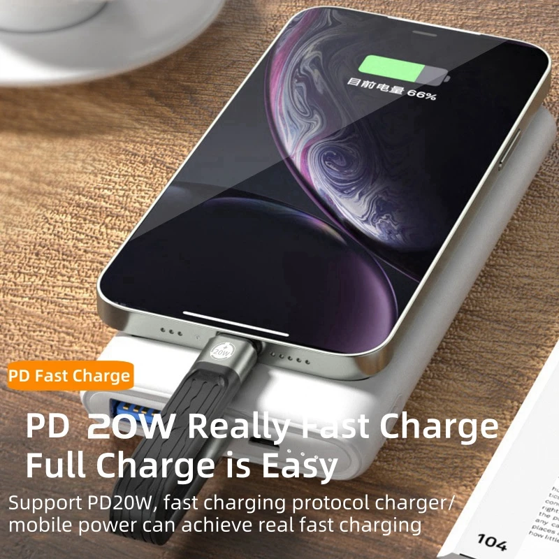 Enhanced USB-C to Lightning Cable with Soft FPC & 3A PD20W Fast Charging Support