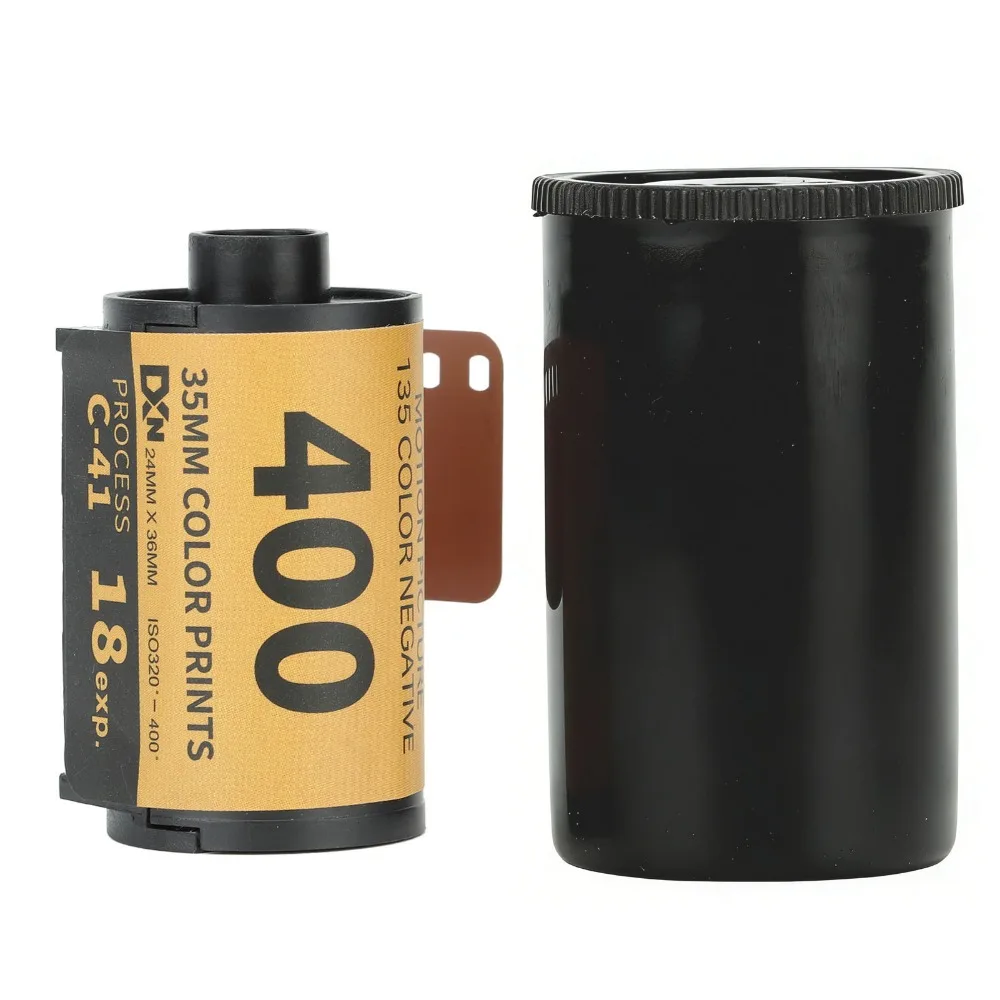 8매/18매 카메라 컬러 필름 ISO 320?400 광폭 노출 카메라 컬러 네거티브 필름 C41(135 카메라용 보관 케이스 포함)