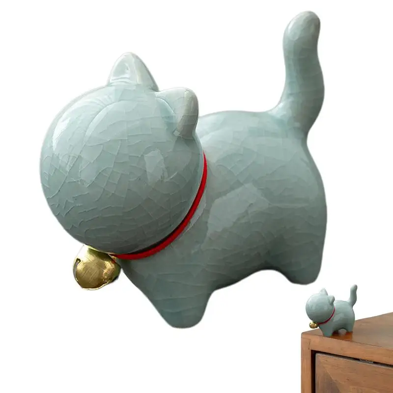 Cat Toilet Bowl Caps Decorative Toilet Bolt Covers Cat Design Ceramic Cute Animal Covers Easy Installation Universal Fits All No