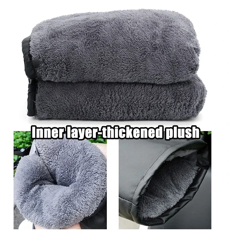 Waterproof Motorcycle Handlebar Muffs Winter Gloves Hand Warmers for Bicycle Scooter Riding Comfortable Winter Cycling Gear