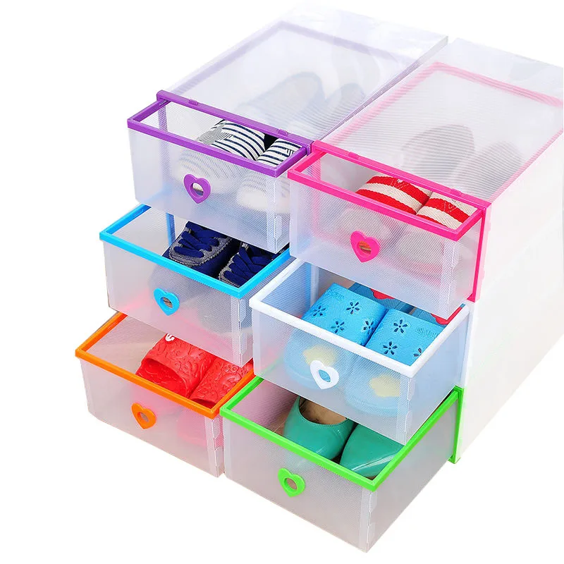 Drawer Shoe Box Plastic Transparent Shoe Box Storage Box Shoe Organizer