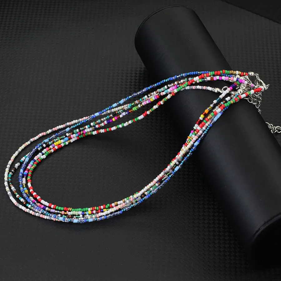Seed Beads Necklace For Women Beach Outdoor Choker