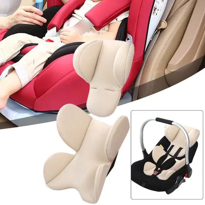 Baby Car Seat Insert Carseat Head & Body Support Head Neck Seat Insert Pad Extra Soft Car Seat Insert Cushion Pad Toddler Car