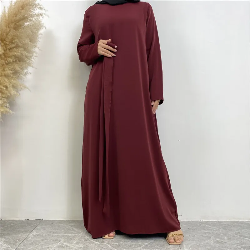 thumbnail image 1 of Modest Abaya Ramadán Turquía Kaftan ropa islámica musulmana para damas vestido Hijab bata mujer musulmana caftán marroquí Vestidos, 1 of 5