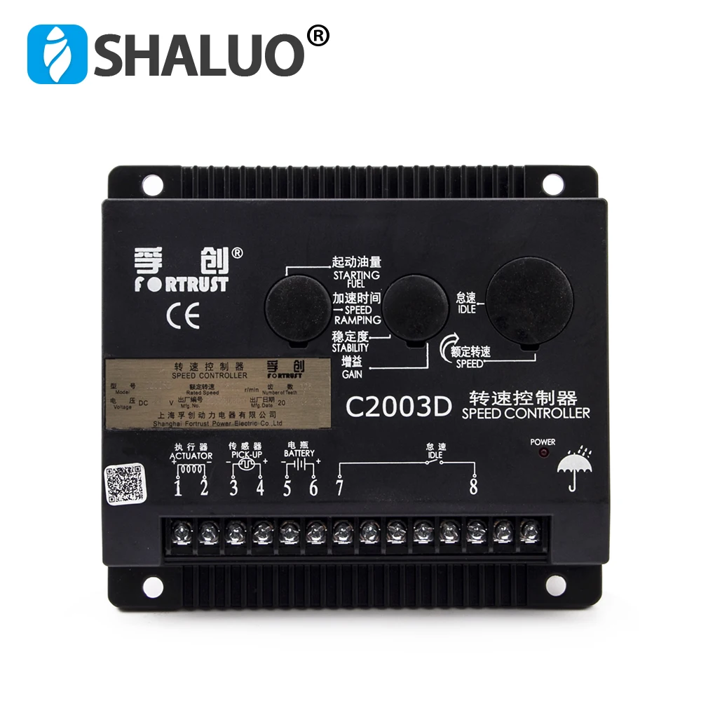 Fortrust C2003D Generator Governor Speed Controller Module Fo Diesel Engine Actuator DC Motor Control Board