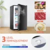 Upright freezer 3.6 Cu.ft, Compact Mini Freezer with Reversible Door, 3 Adjustable Thermostat, Quiet Stand Up Freezer for Apartm 2