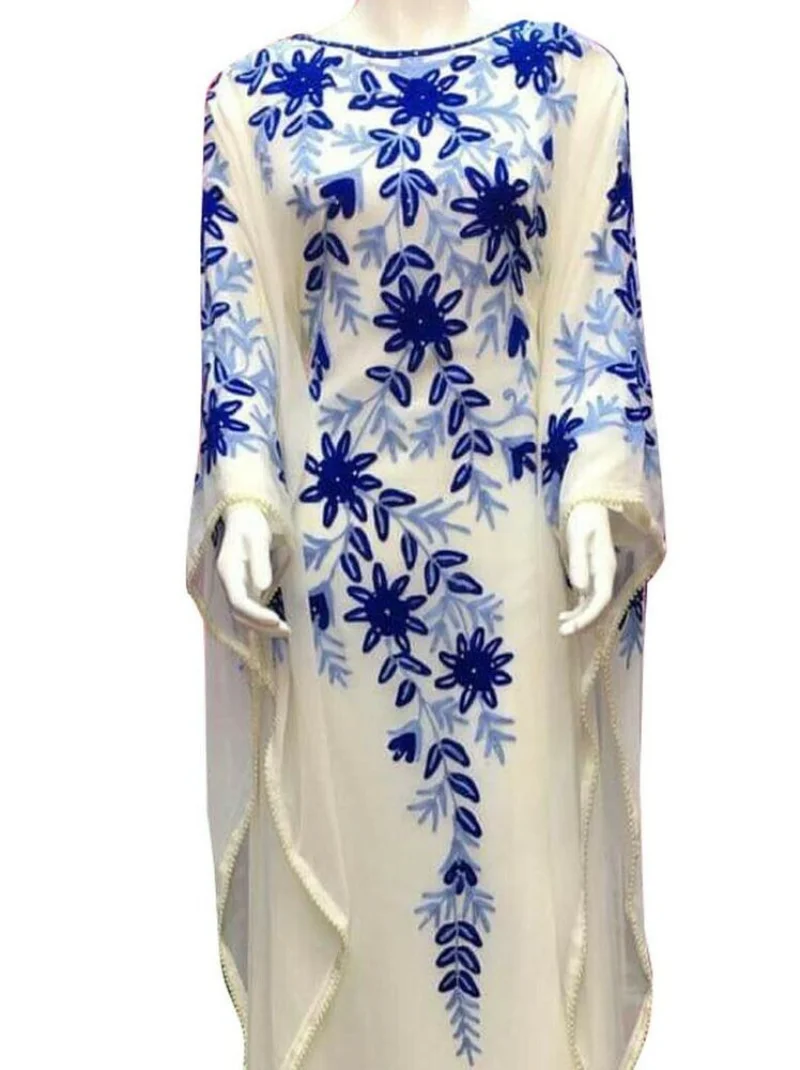 New Moroccan Dubai Kaftans Farasha Abaya Dress Very Fancy Long Gown