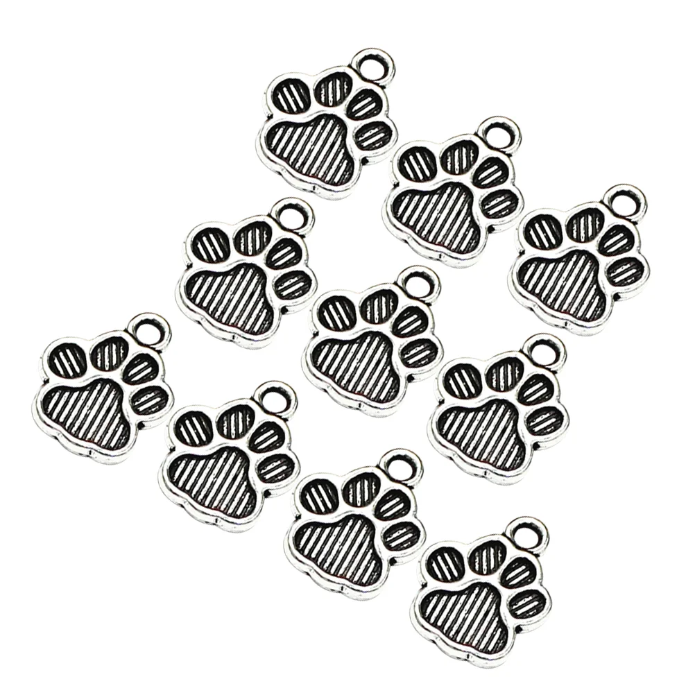 

100 Pcs Alloy Pendant Charm for Pet DIY Charms Jewelry Making Pendants Puppy Necklace