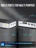 GMKtec G9 4-Bay Mini PC NAS Intel N150 M.2 NVMe Slots Homelab Server 12G LPDDR5 64GB eMMC Ubuntu 2x2.5G Firewall Computer WiFi6 4
