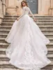 Luxury Wedding Dresses Sexy Bridal Gowns Lace Appliques Long Sleeves Robe 2025 Vintage Vestidos De Novia Exquisite Customized 1