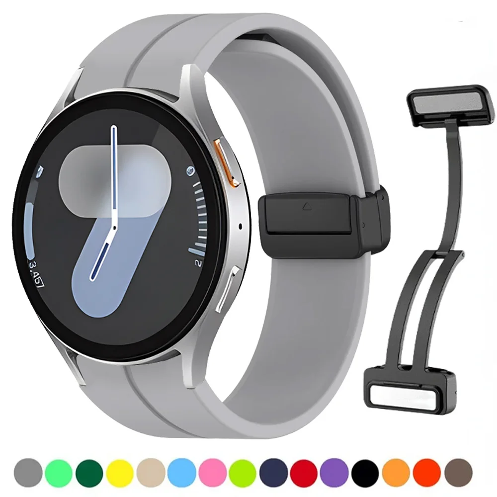 Magnetic Buckle Silicone Sports Watch Band Strap