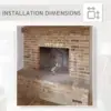 Carl 28 Inches with Trim Kit Electric Fireplace Insert Fireplace Heater 750/1500W Fire Crackling Sound Remote Control Black 4