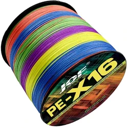Ultra - Durable Braided Fishing Line - X16 Super Strong, HollowCore, Multifilament, 100 - 1000M, 11.3 - 91kg - 1000M - 200LB - 0.80mm (Multicolor)