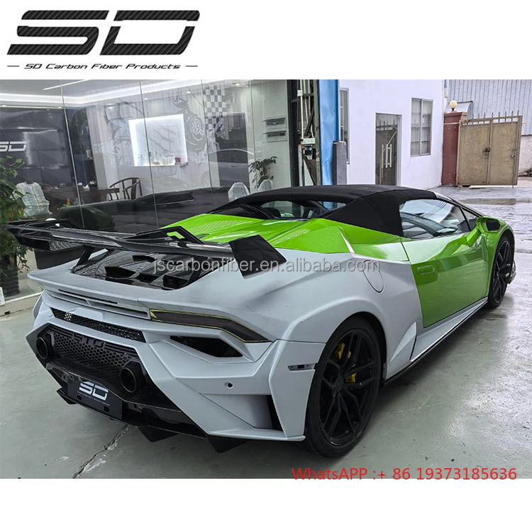 Sto Style Dry Carbon Fiber Full Set BodyKit Lamborghini Huracan EVO Spyder Models Car Parts - Image 6