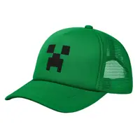Adult Creepers Big Face Videogame  Trucker Cap Mesh Baseball Cap Polyester Hat Sun Hat Adjustable Racing Cap Summer 3