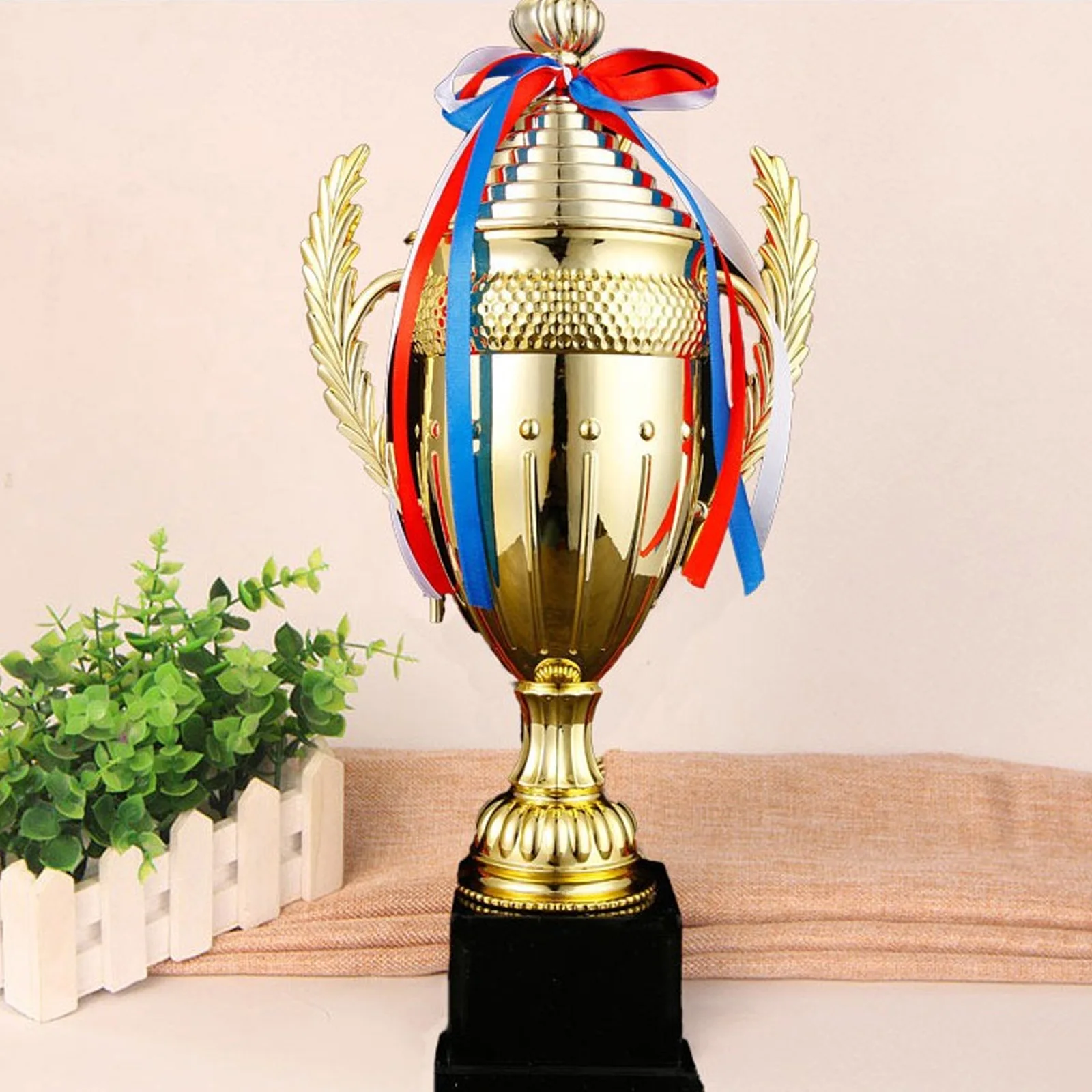 1 pc Trophy Cup with Lid First Place Plastic Winner Award for Competition Sports