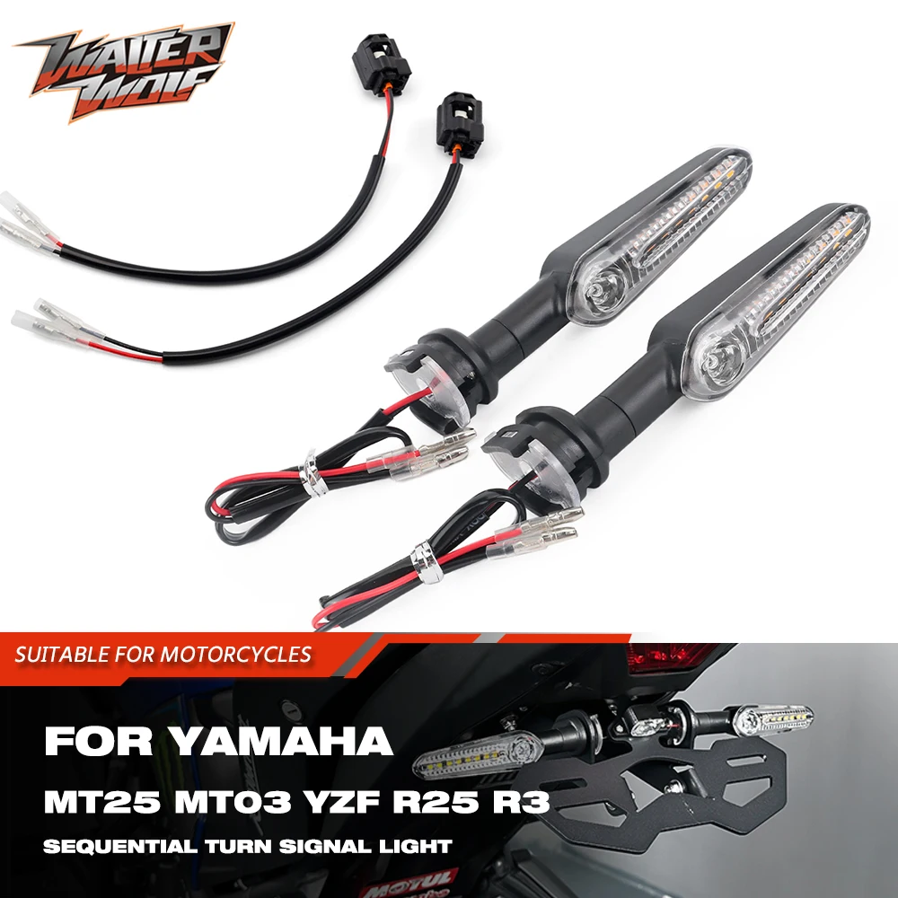 2020-2024 Mt-25 Mt-03 Indicatori Di Direzione A Led Per Yamaha Yzf-R3 Yzf R25 Xsr 700 900 Mt03 Mt10 Mt25 Spina Sequenziale Per Lampeggiatore